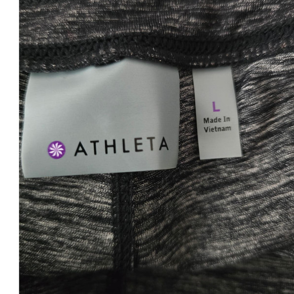 Athleta Heathered Gray Pocket Athletic Athleisure Women's Jogger Pants Lg - Picture 3 of 4